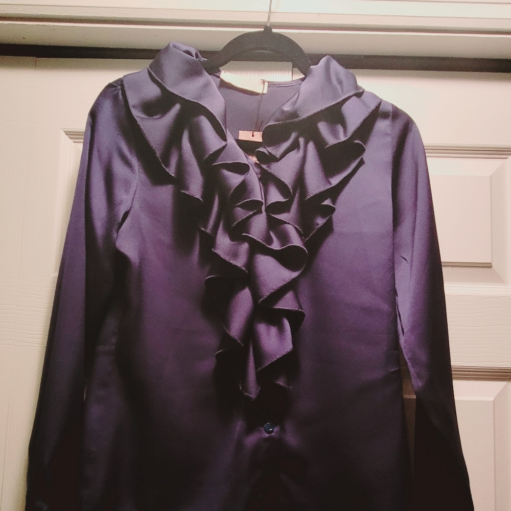 ruffle blouse